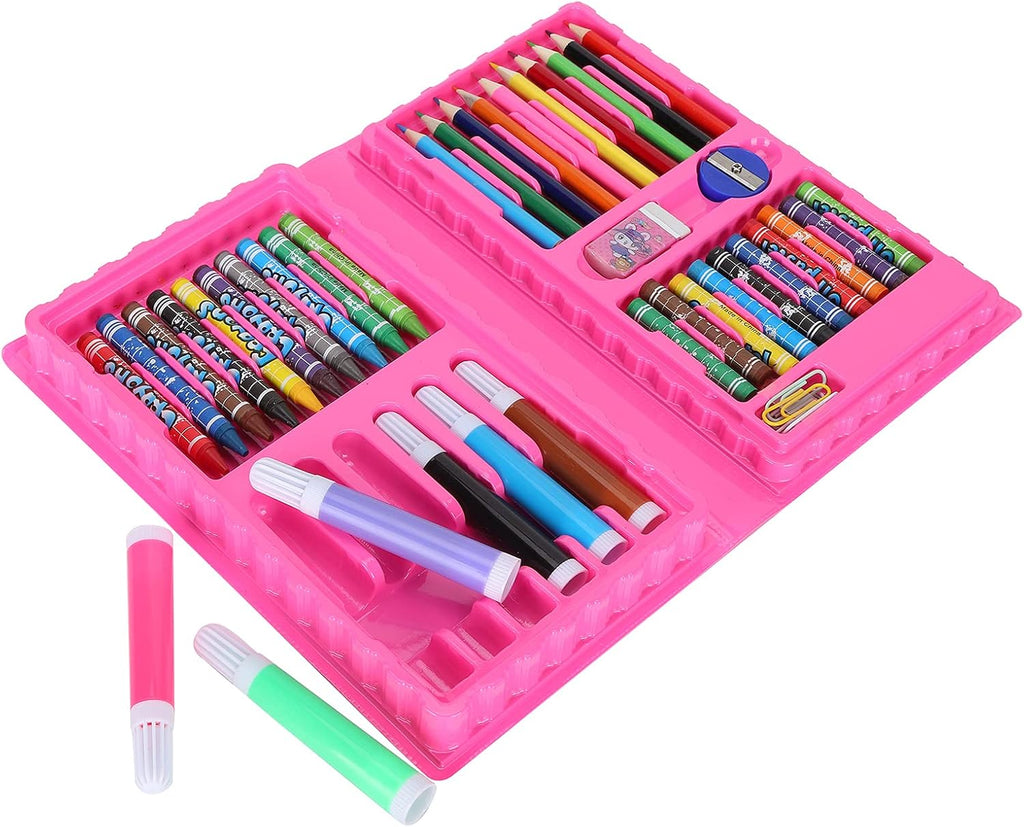 Color Art Book Craft Set Color Box Set For Girls and Boys Colors Box Color Pencil Crayons Colors Kids Painting School Kit 42pcs Artiest Kit Art Set for Kids