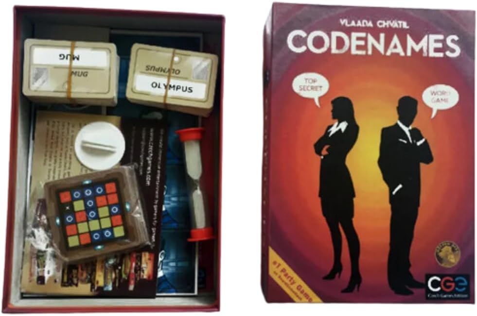Codenames Board Game Best Family Cards Game Thrilling Adventure Code Names Top Secret Word Game