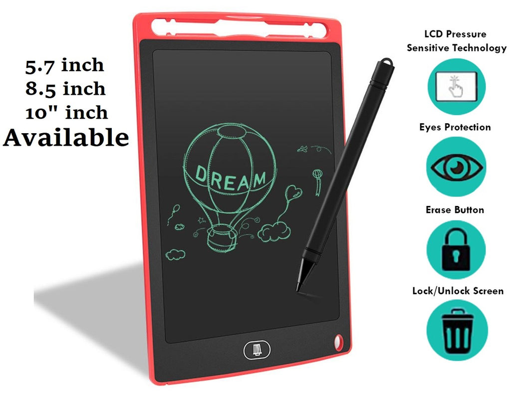 LCD Writing Tablet 8.5 Inch Multicolor Digital Drawing Pad – Electronic Erasable Writing Board, Reusable LCD Writing Pad for Kids, Educational Learning Toy for Writing, Doodling & Drawing