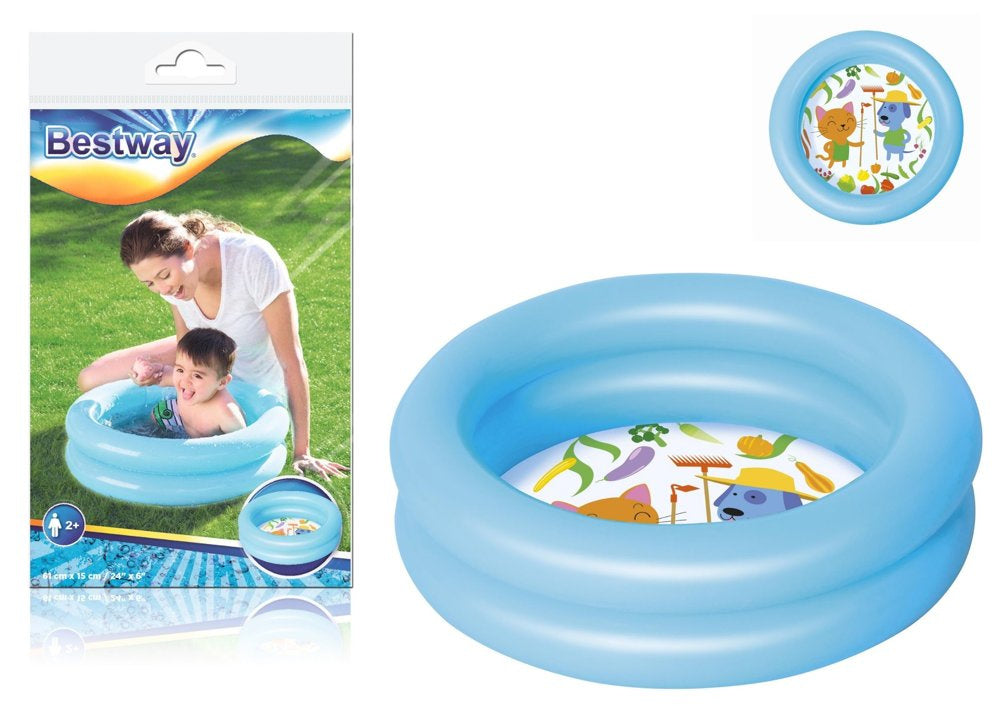 Bestway Inflatable Baby Swimming Pool For Kids Bathtub 24" x 6" Inflatable Kids Bath Tub For Children Ring pool kids swimming pool