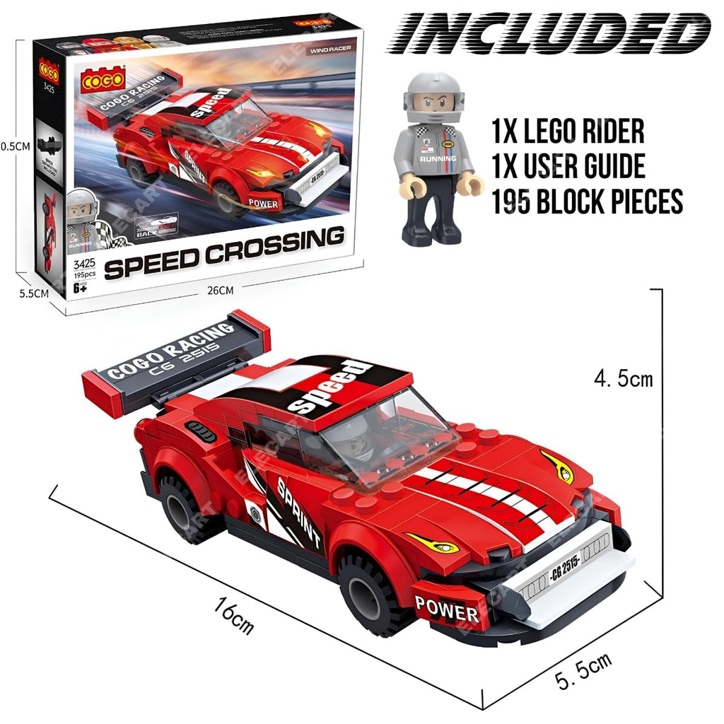Original Lego Building Blocks Speed Racing Car Shaped Lego Sets For Kids Educational DIY Toys Creative Mind Lego Blocks For Kids