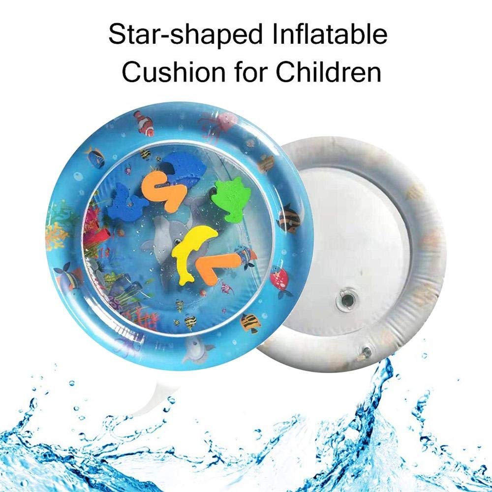 Baby Toddler Activity Water Play Gym Leakproof Cushion Inflatable Tummy Time Fitness Rack Mat