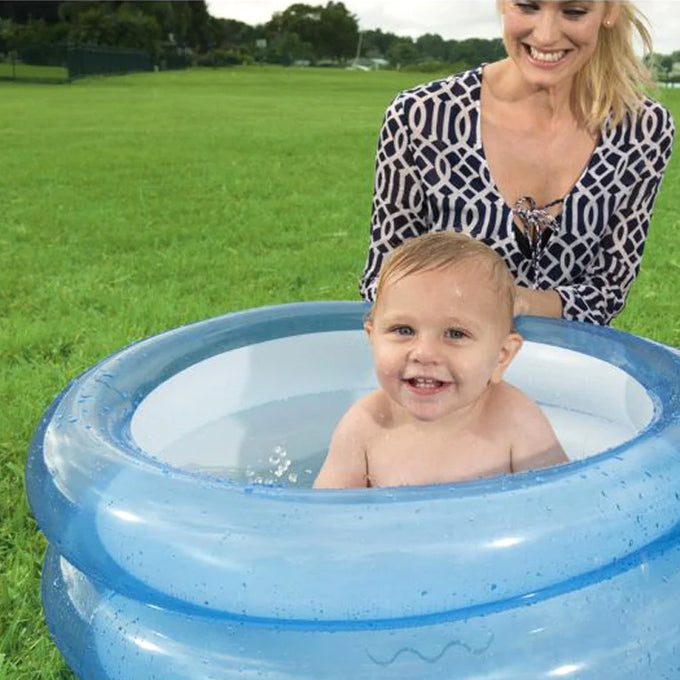 Inflatable Kiddie Play Pool 3 Ring Swimming Pool For Kids Sea Swimming Fun Play Pool  Kids Bath Tub For Children Random Color Paddling Pool Vinyl