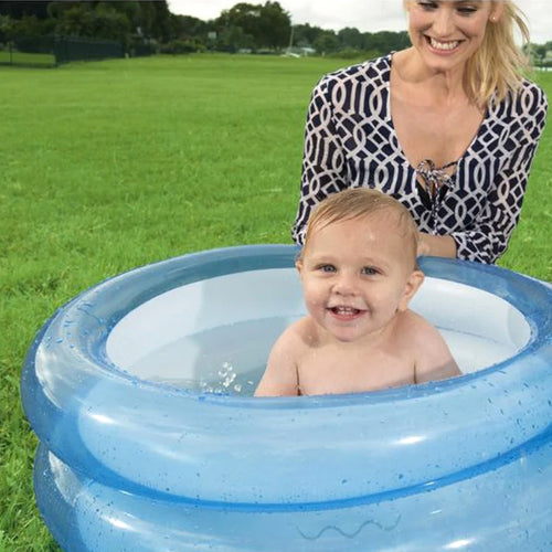 Inflatable Kiddie Play Pool 3 Ring Swimming Pool For Kids Sea Swimming Fun Play Pool  Kids Bath Tub For Children Random Color Paddling Pool Vinyl