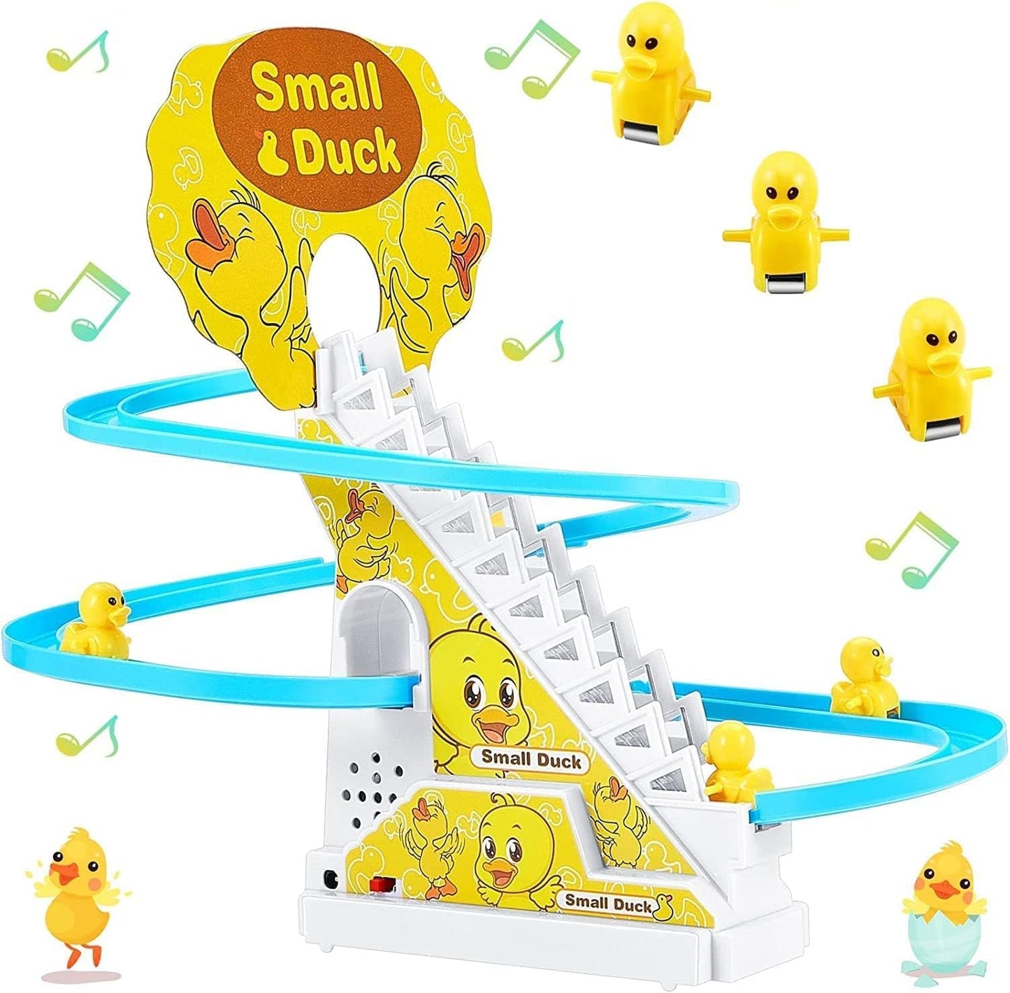 Small Ducks Climbing Toys, Electric Ducks Chasing Race Track Game Set