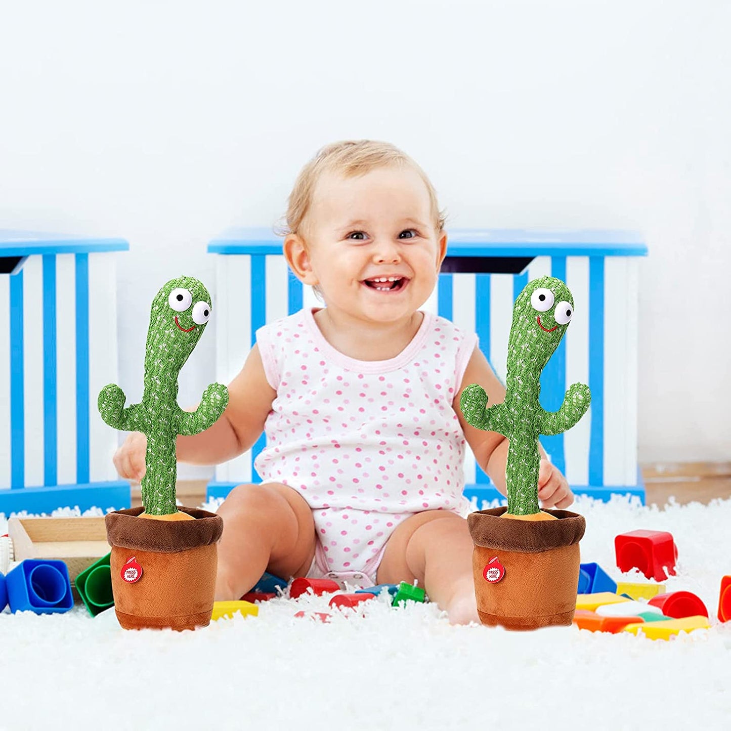 Rechargeable Dancing Cactus Talking Toy,- Creative Kids Toy