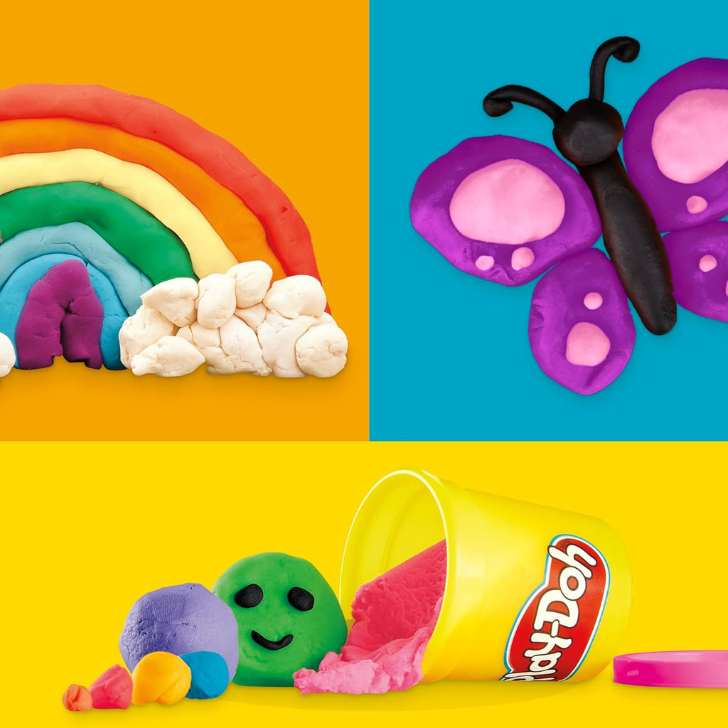Play Doh Modeling Compound 10-Pack Case of Assorted Colors Non-Toxic Colors playdough for Kids Multicolor