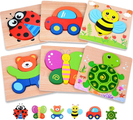 Wooden Puzzle for kids 3D Wooden Jigsaw Puzzles Intelligent