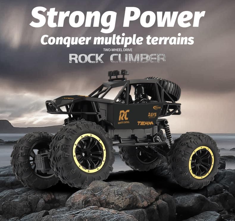 Smoke Rock Crawler Electric RC Vehicles Alloyed Remote Control Spray Toy Car for Kids & Boys Monster RC Truck with Rechargeable Rc Car 4x4 High Speed