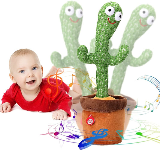 Rechargeable Dancing Cactus Talking Toy,- Creative Kids Toy