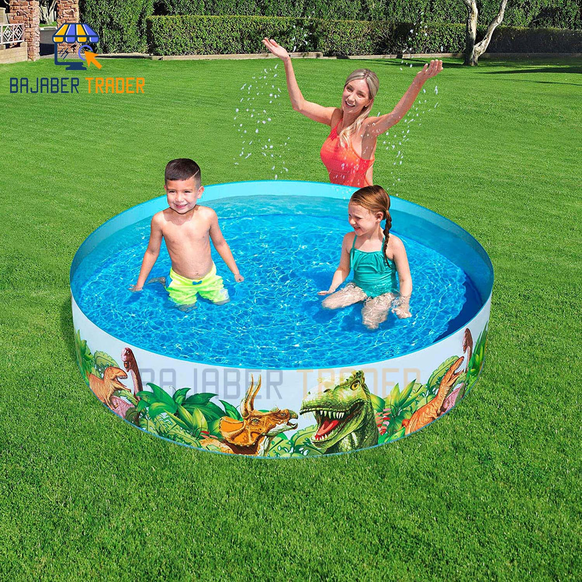 Bestway Sea Swimming Fun Play Pool Without Air 4' 5' 6' 8' feet Fill-N-Fun Paddling Pool For Kids Imported