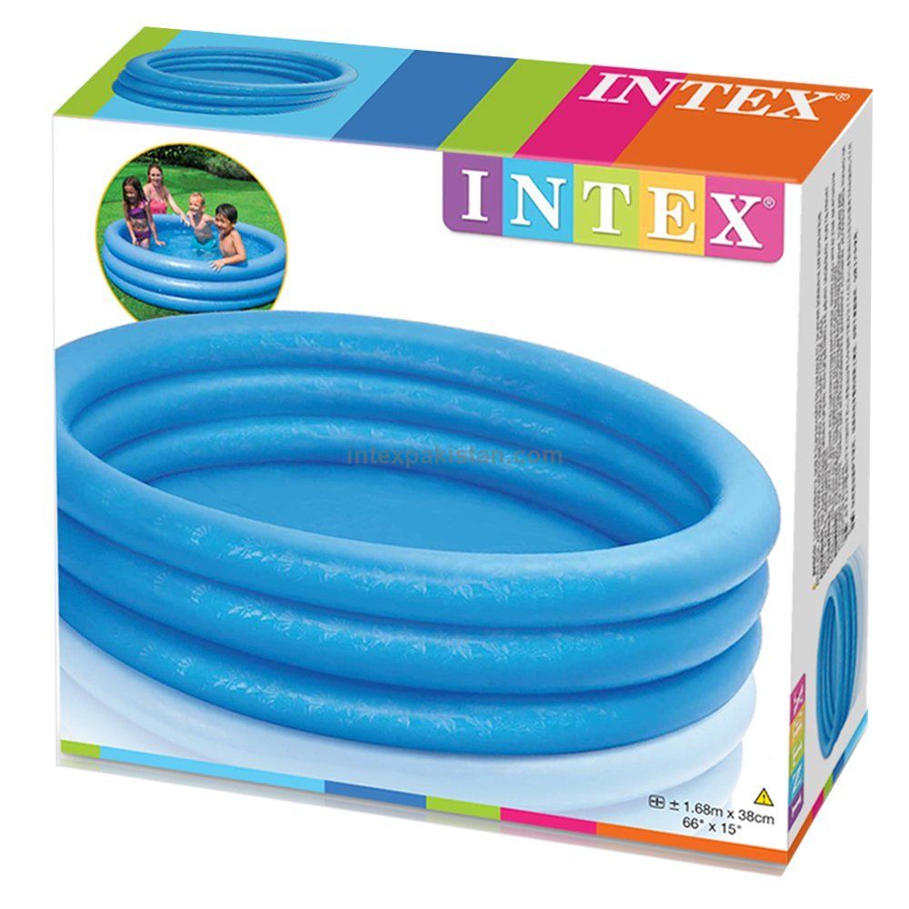 Bestway Large Swimming Pool For Kids 6Feet 5Feet 4Feet 3.3Feet Inflatable 3 Ring Play Pool For Kids Bath Tub For Children Random Color Paddling Pool Vinyl