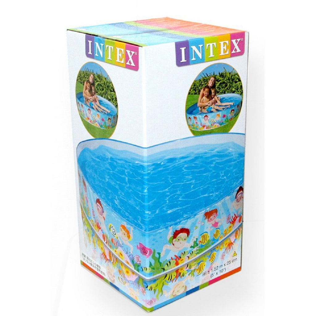 Intex Sea Swimming Fun Play Pool Without Air 4' 5' 6' 8' feet Fill-N-Fun Paddling Pool For Kids