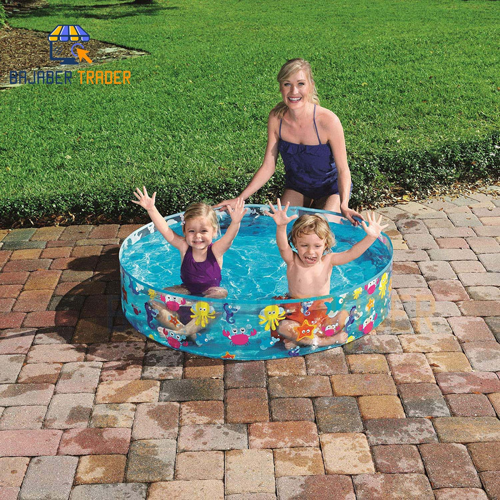 Bestway Sea Swimming Fun Play Pool Without Air 4' 5' 6' 8' feet Fill-N-Fun Paddling Pool For Kids Imported
