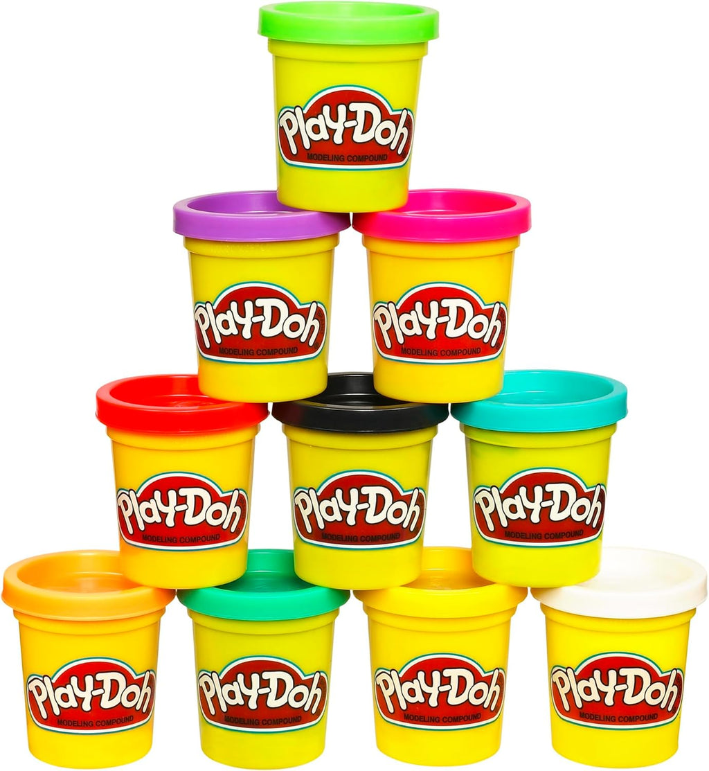 Play Doh Modeling Compound 10-Pack Case of Assorted Colors Non-Toxic Colors playdough for Kids Multicolor