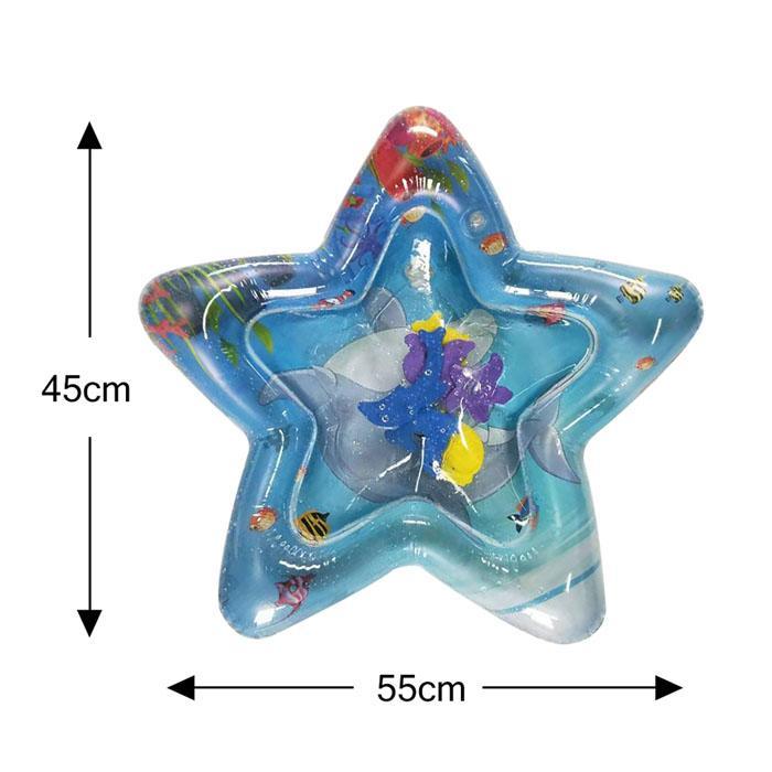 Baby Toddler Activity Water Play Gym Leakproof Cushion Inflatable Tummy Time Fitness Rack Mat