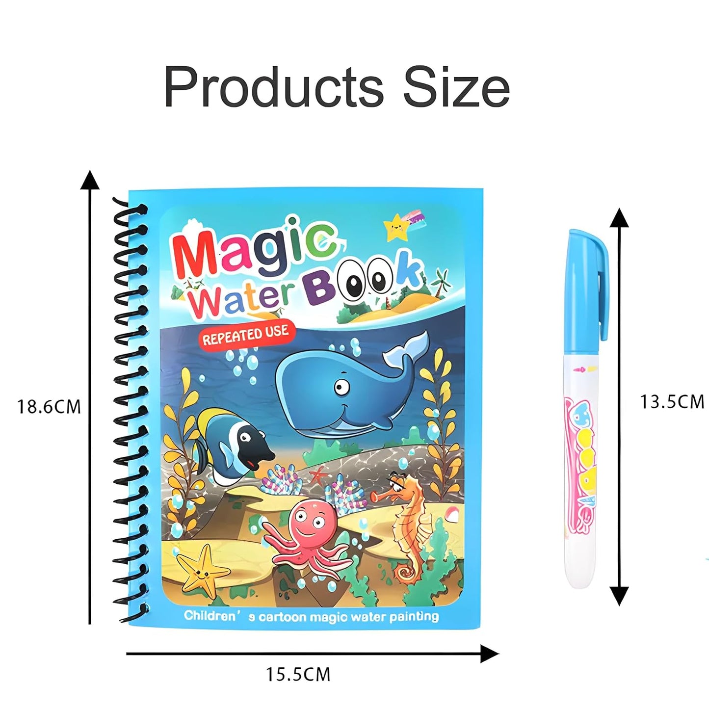 Reusable Magic Water Color Book For Kids