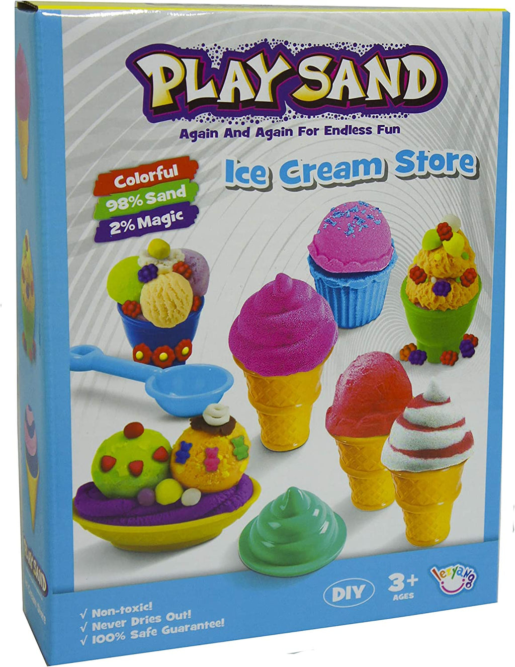 Kinetic Sand With Molds The Original Moldable Sensory Magic Sand Play Dough Educational Toy Non Toxic Kinetic Sand For Boys & Girls