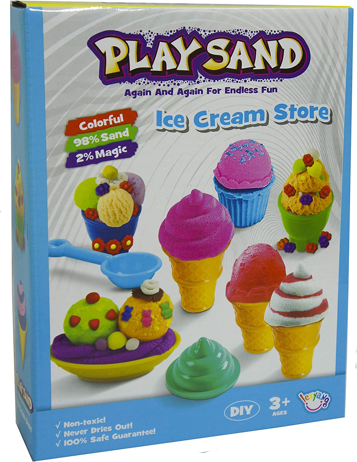 Kinetic Sand With Molds The Original Moldable Sensory Magic Sand Play Dough Educational Toy Non Toxic Kinetic Sand For Boys & Girls