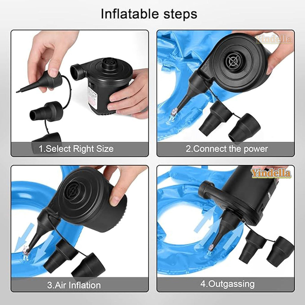AC Electric Air Pump for Quickly Inflates/Deflates for Air Sofa, Bed, Swimming Pool Tubes, Toys, Air Bags, Mattresses Electric Pump