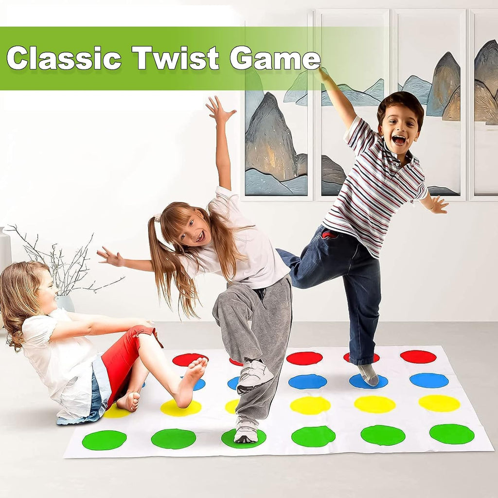 Twister Board Game Twister Game for Children Twister Party Game Balance Floor Game Pad Twister Ultimate Twisting Game for Children and Adults Body Movement Board Game For All Ages Kids