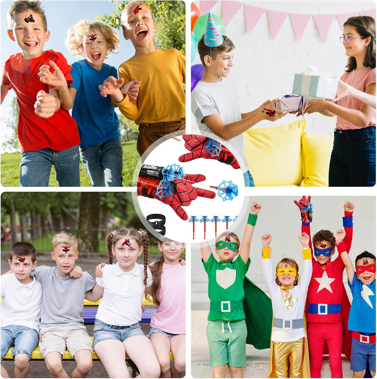 Spiderman Web Toy For Kids Spiderman Launcher Gloves Wrist Spider Web Shooting Game Kids Spiderman Hero Gloves, Spiderman Web, Wrist Toy Set