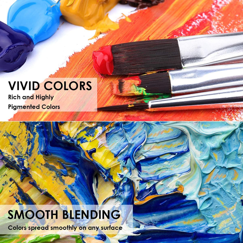 Pack of 24/12 Acrylic Color Paint Set Premium Quality Paints Color 3ml Colors