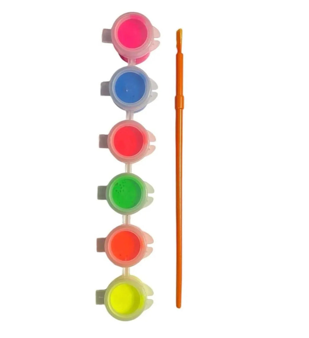 1 box of 15 Orega Poster Color + Free Gift 1 Paint Brush 15 different shades 15ml Each bottles Orega Colors Stationary Item For Girls