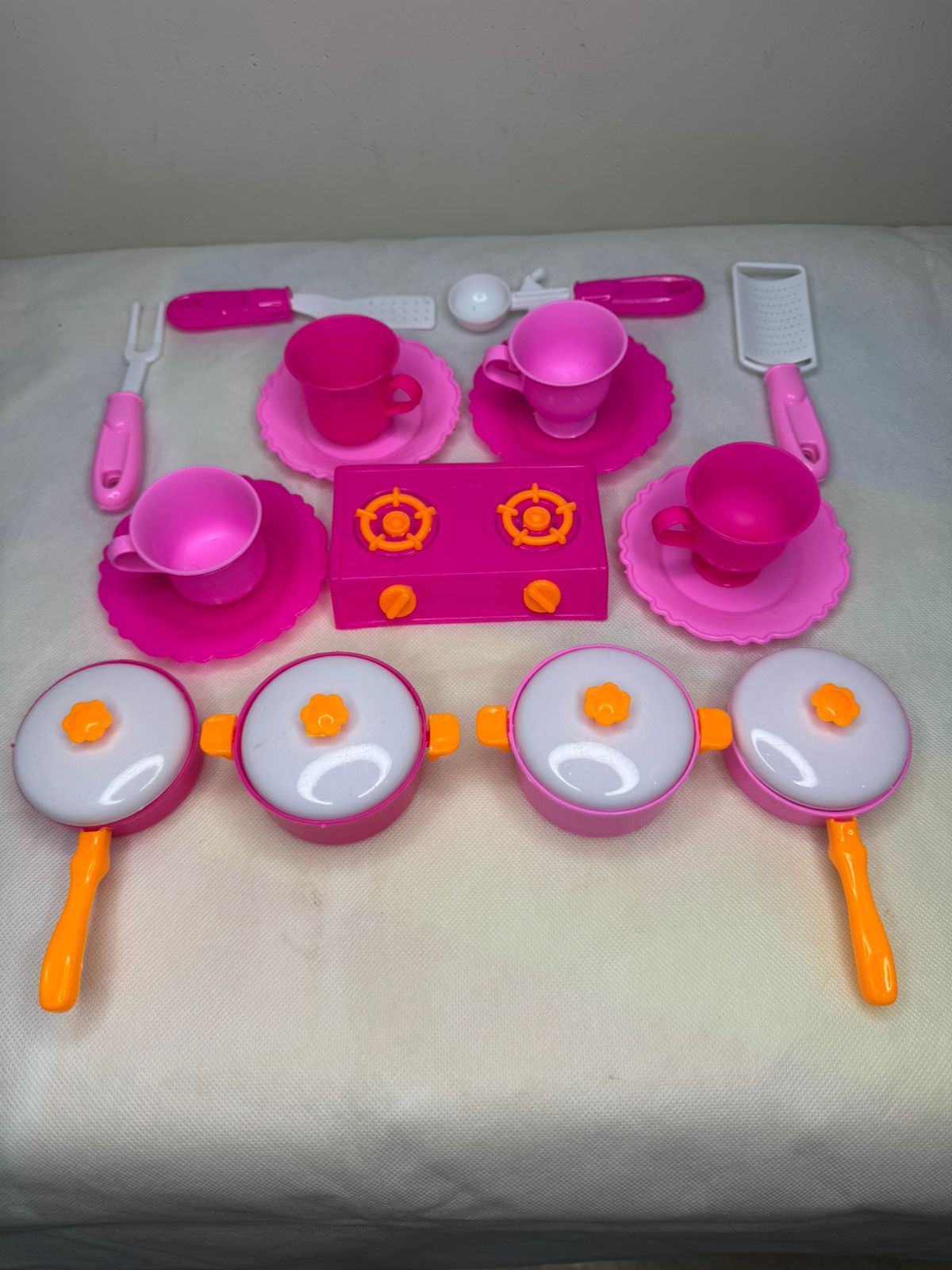 21pcs Kitchen Set For Kids/Girls Pretend Play Cooking Set Happy Little Chef Attractive Colors Cooking Kitchen Set For Girls 21pcs Assorted Colors