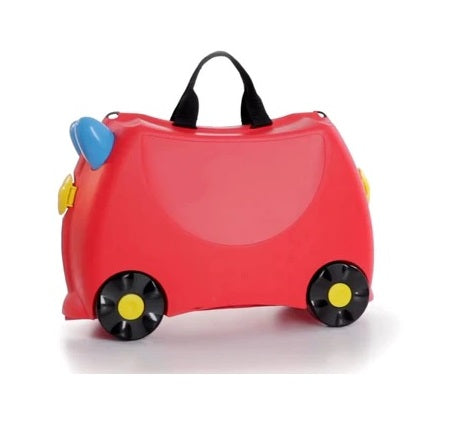 Kids Travel Trunki Suitcase Evergreen Fun Case Baby Bag School Bag Trunk Case Bag Luggage with Wheels Toy Storage All In One