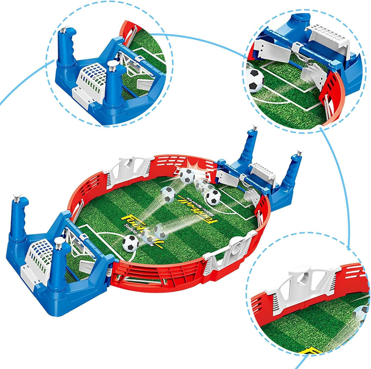 Mini Table Football Game, Table Football Desktop Football Toy Gifts for Children Boy Indoor 2-Player Party Tabletop Soccer Toys for Children Kids Adults