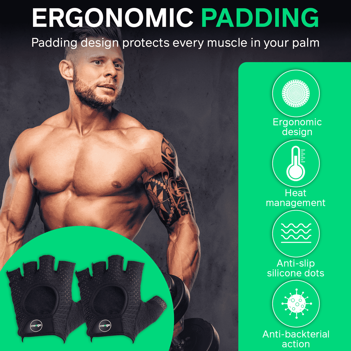 Weightlifting Gym Gloves Lightweight Breathable Workout Gloves, Ultralight Weight Lifting Gloves for Men & Women