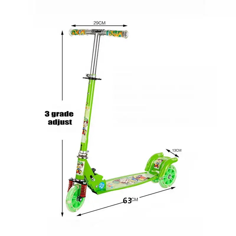 Big Scooty For Kids Adjustable 3 Wheel Large Kick Scooter Gifts For Toddlers Children Boys Girls 12years