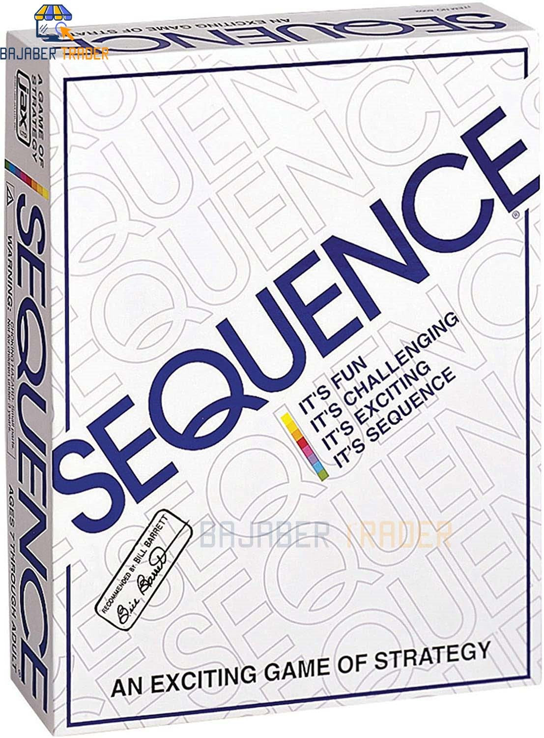 Sequence Strategy Board Game (Jumbo Size) 26.5x20.5 inch (Medium Size) 20.5"x15.5" inch Made in Pakistan