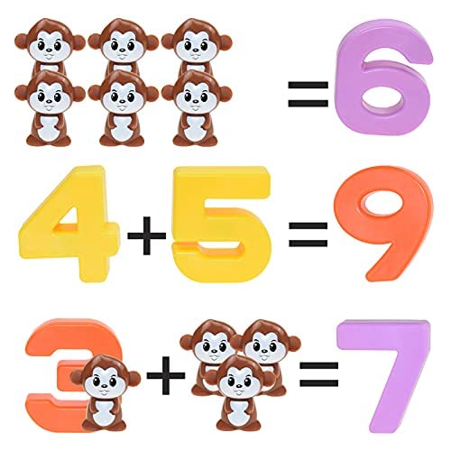 2 in 1 Dino Balancing Toy for Kids Math Game for Kids Educational Games Number Toy Educational Learning Activity Toy Engaging Preschool Game Children's,