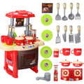 35Pcs Kitchen Set Toys For Kids  Pretend Play Cooking Set  Sound & Light Effects Toys For Girls