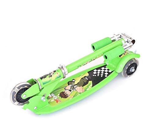 Scooty For Kids Wide Deck Heavy Weight Metal Body Adjustable 3 Wheel Kick Scooter Gifts For Toddlers Children Boys Girls