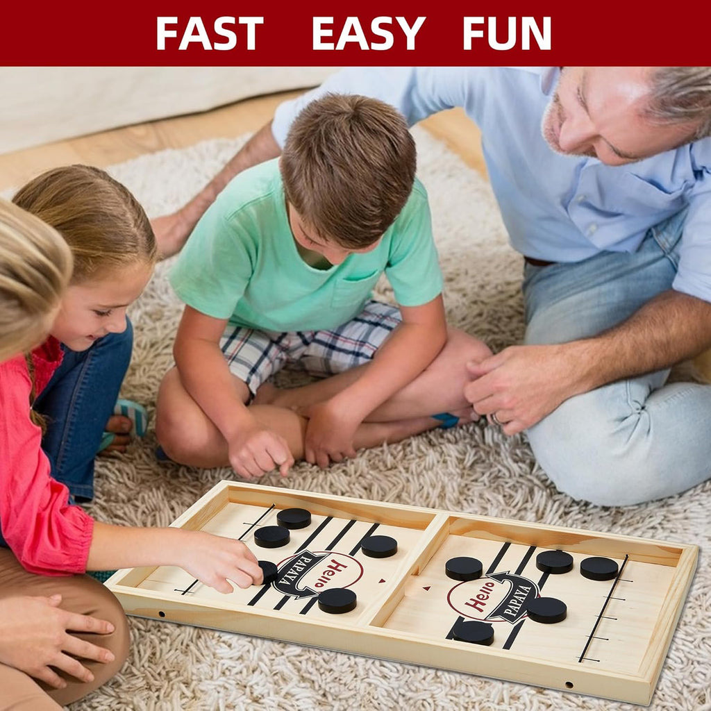 Large Pucket Game For Kids and Adults High Quality Board Full size Pucket Game Wooden Pucket Big Size Pucket Board Toy