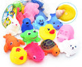 Chuchu Baby Bath Toys Bulk Infant Bath Toys Water Float Squeak Rubber Animal Toys Bathtub Pool Toys for Toddlers Kids Bath Time Shower Party
