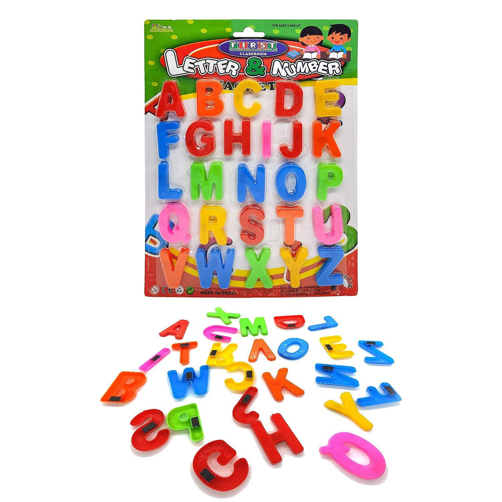 Magnetic Alphabet And Numbers English Capital Alphabets A to Z Preschool Learning, Spelling, Counting 26 Alphabets
