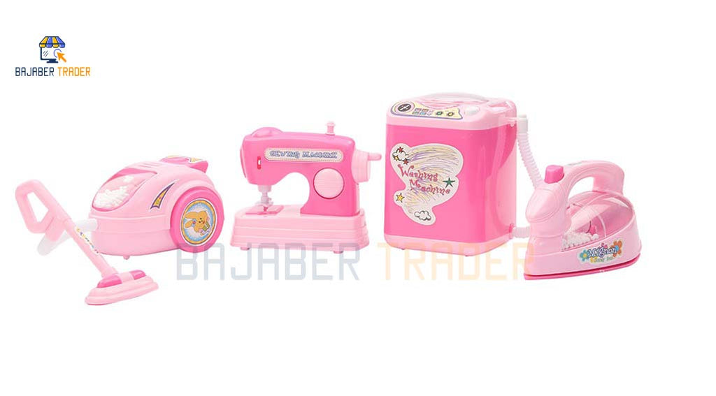 Kids Kitchen Household Pretend Play Set Toys For Kids Battery Operated (4PCS)
