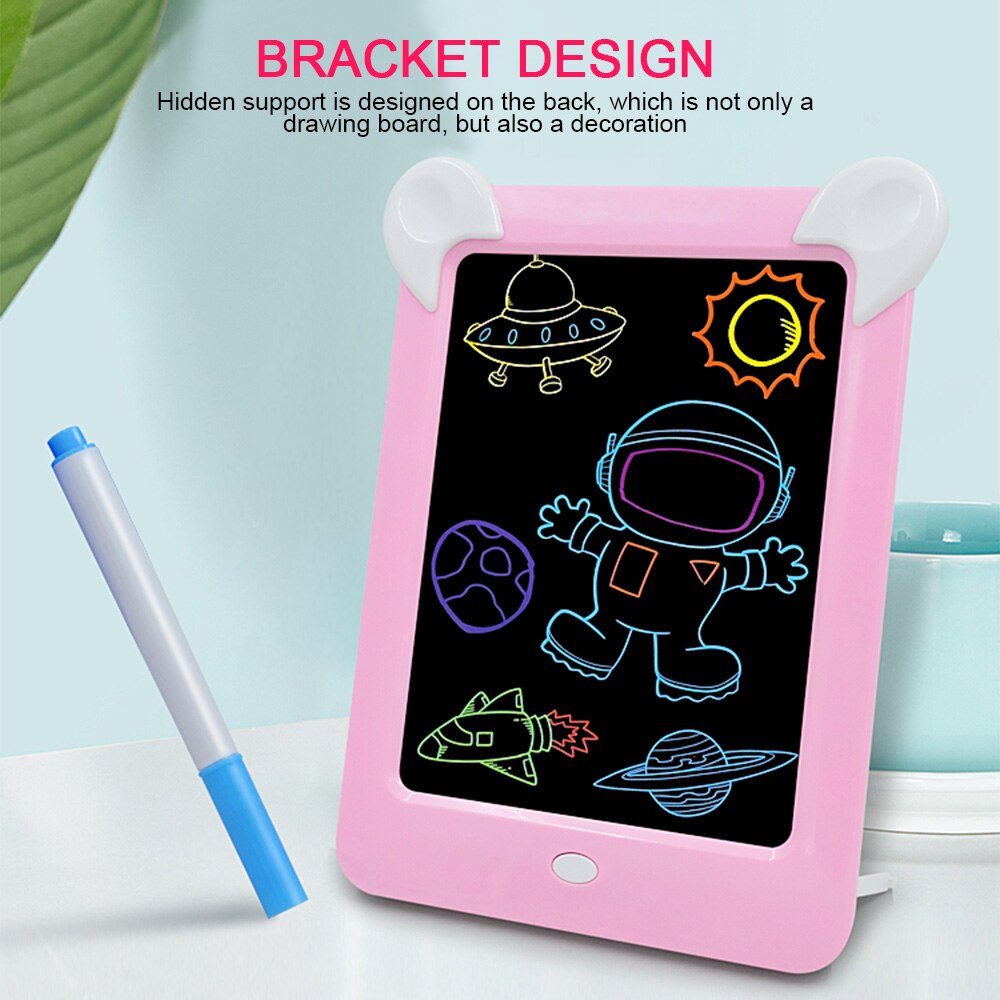 3D Magic Drawing Pad for Kids Light Up LCD Drawing Tab with Markers Digital Doodle Toy