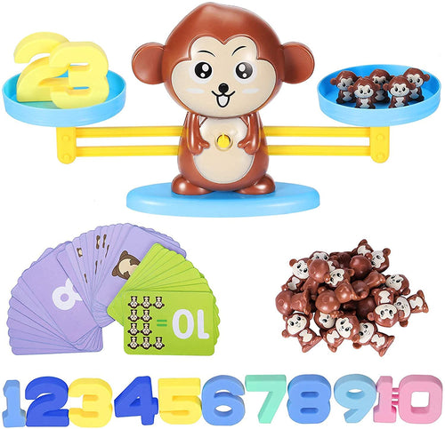 2 in 1 Dino Balancing Toy for Kids Math Game for Kids Educational Games Number Toy Educational Learning Activity Toy Engaging Preschool Game Children's,