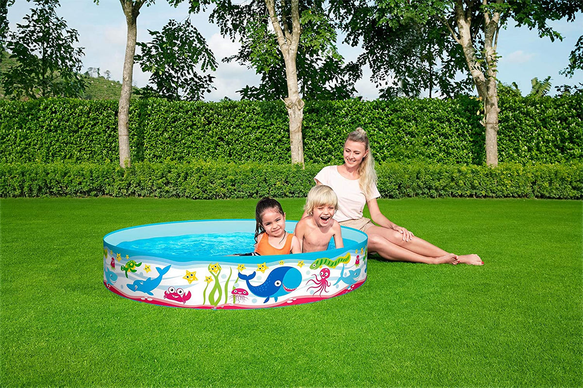 Bestway Sea Swimming Fun Play Pool Without Air 4' 5' 6' 8' feet Fill-N-Fun Paddling Pool For Kids Imported