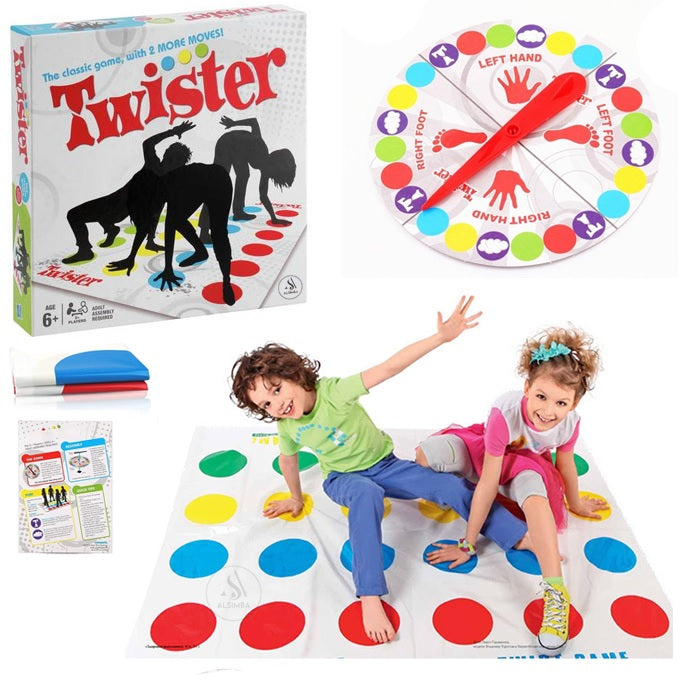 Twister Board Game Twister Game for Children Twister Party Game Balance Floor Game Pad Twister Ultimate Twisting Game for Children and Adults Body Movement Board Game For All Ages Kids