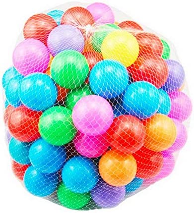 Pack Of 100 And 50,25,10 Soft Plastic Tent Balls For Kids Toddlers Swimming Pool Balls Play Tent Balls Crush Proof Multicolored