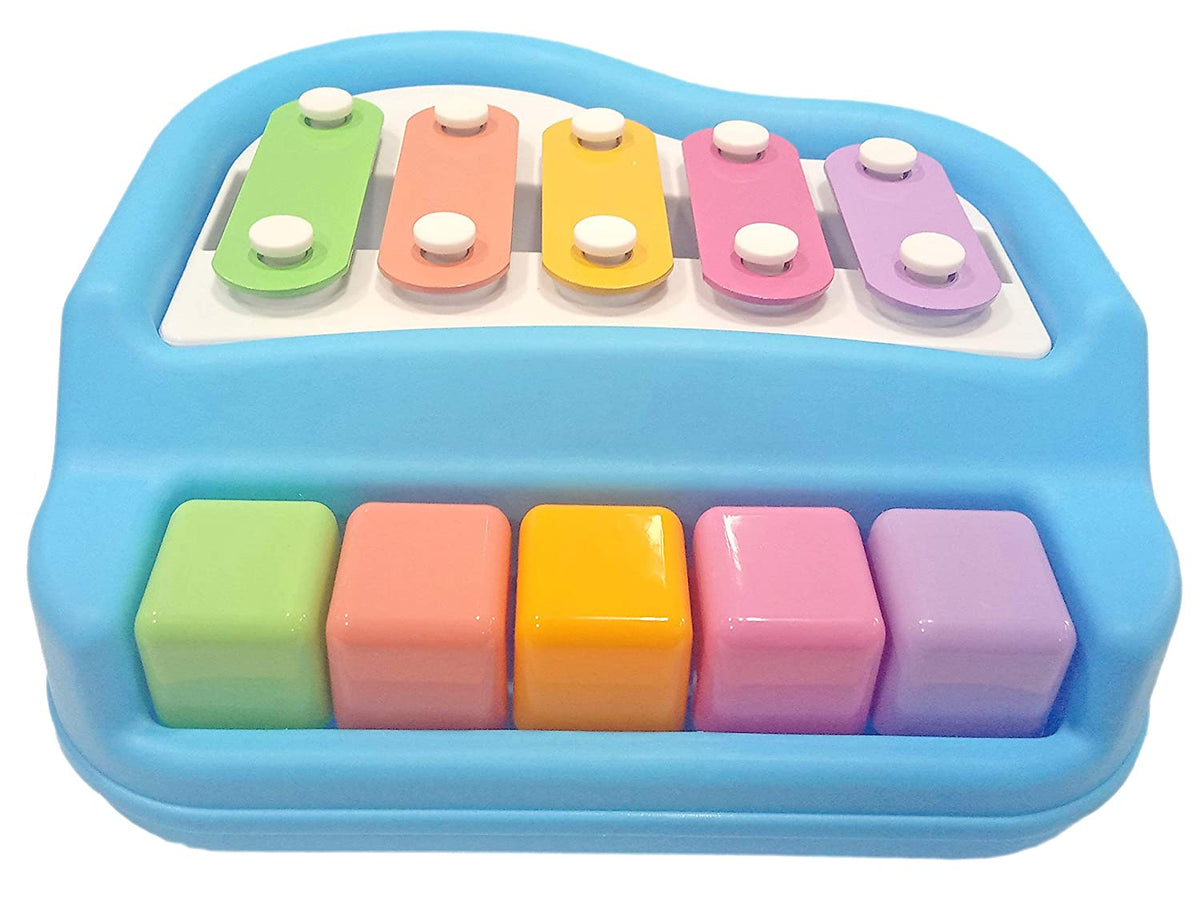 2 in1 Baby Piano Xylophone Toy for Toddlers Multicolored Key Keyboard Xylophone Piano Musical Piano Toy for Baby Kids Girls Boys