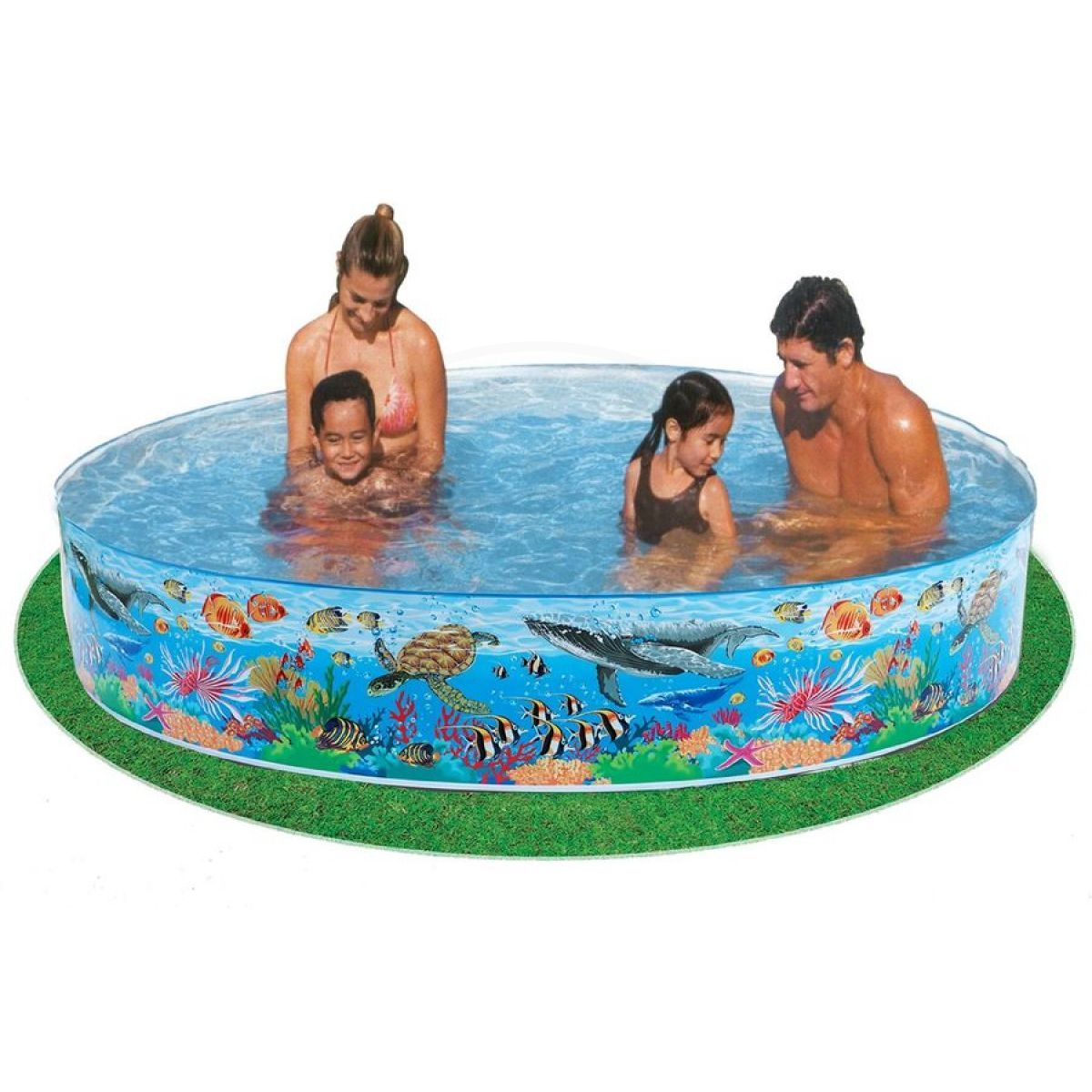 Intex Sea Swimming Fun Play Pool Without Air 4' 5' 6' 8' feet Fill-N-Fun Paddling Pool For Kids
