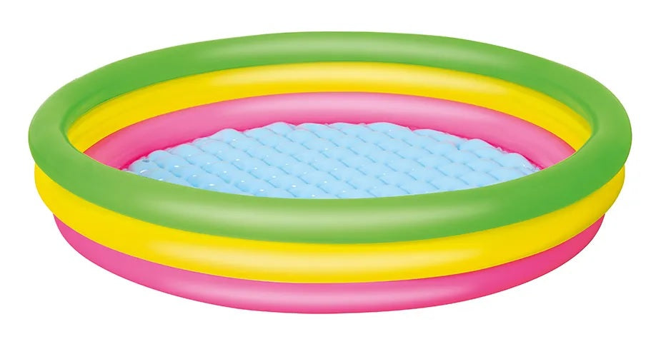 Bestway Inflatable Swimming Pool for Kids, 3 Ring Thickened Portable Kiddie Pool for Babies & Children, Outdoor Water Play Pool
