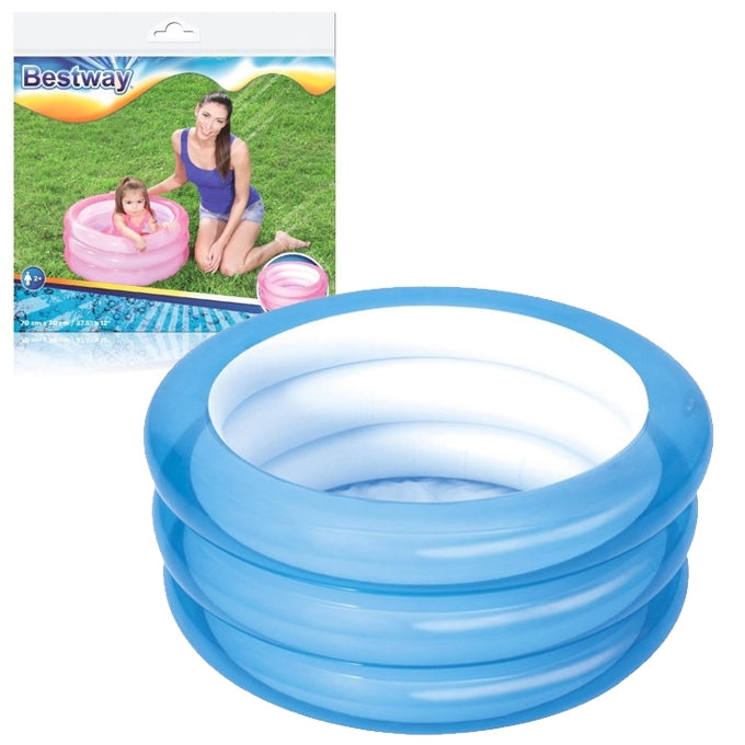 Inflatable Kiddie Play Pool 3 Ring Swimming Pool For Kids Sea Swimming Fun Play Pool  Kids Bath Tub For Children Random Color Paddling Pool Vinyl